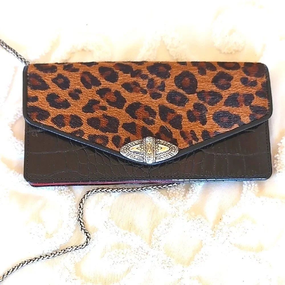 Brighton Cheetah Bellissimo Crossbody Wallet 🐆